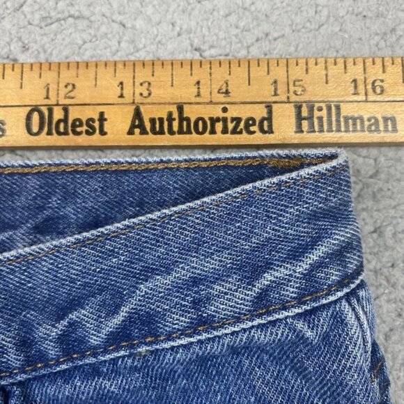 Vintage 90s LL Bean Flannel Lined Jeans Mens 32 Classic Fit 33x32 (31x32 ACTUAL) - Picture 11 of 16